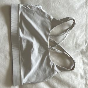 Lululemon White Sport Bra size 6